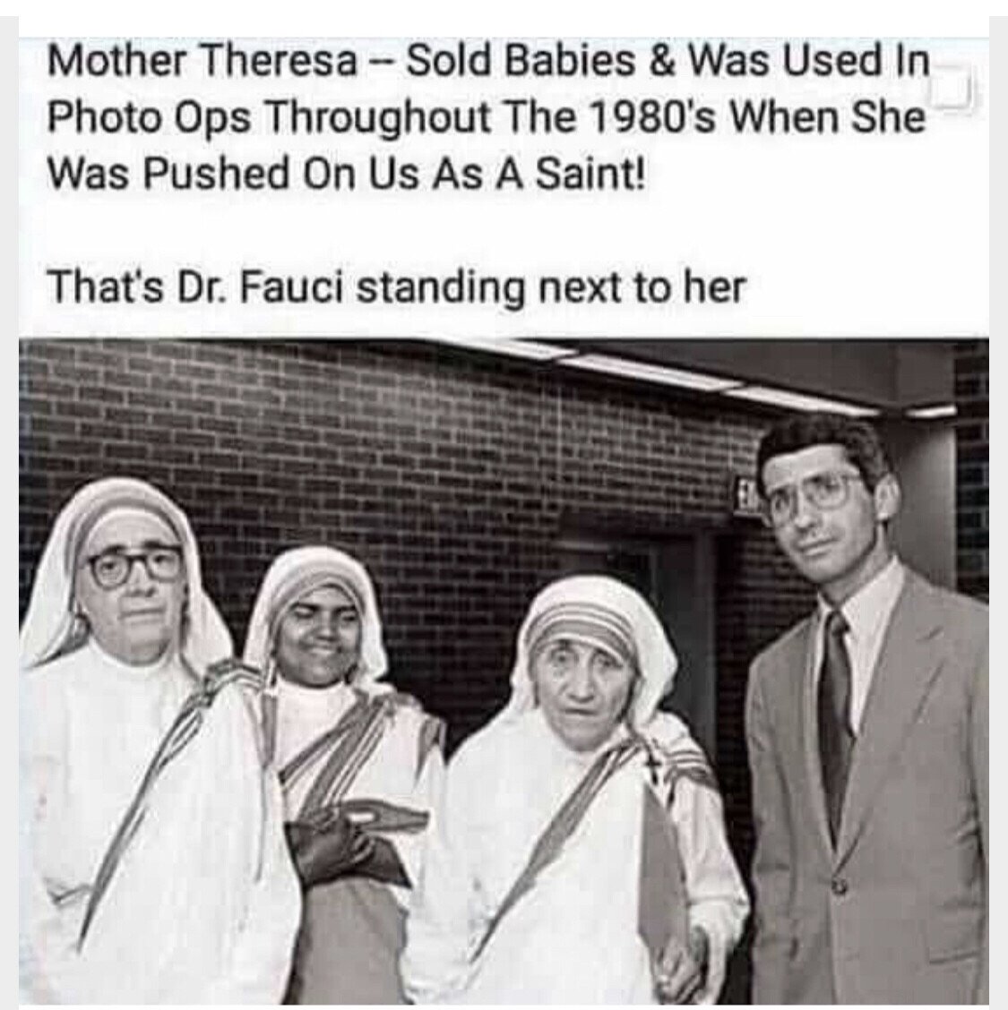 Mother teresa anthony fauci